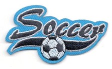 SOCCER Iron On Patch Sports Games Competition