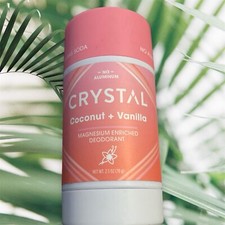 Deodorant Magnesium Enriched Coconut  Vanilla 2.5 Oz By Crystal