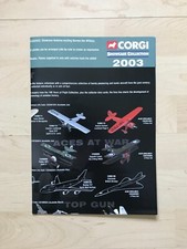 CORGI Prospekt Broschüre Showcase Collection 2003 Planes & Tanks 8 Seiten A4 