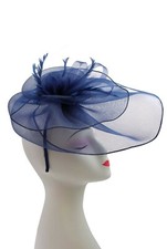 LARGE Fascinator Feather Flower Headband Party Hat Wedding Royal Ascot Race NEW