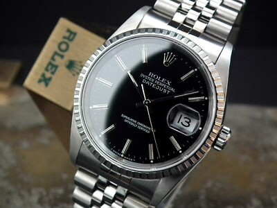 趣味 OYSTER PERPETUAL DATEJUST Stunning 2003 Quick-Set Rolex Oyster Datejust Gents Vintage Watch
