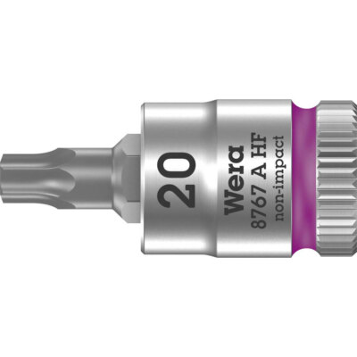 Wera 05003364001 8767 A HF Torx Zyklop Socket Tip - Hold Func 0.6cm Dx 20 x