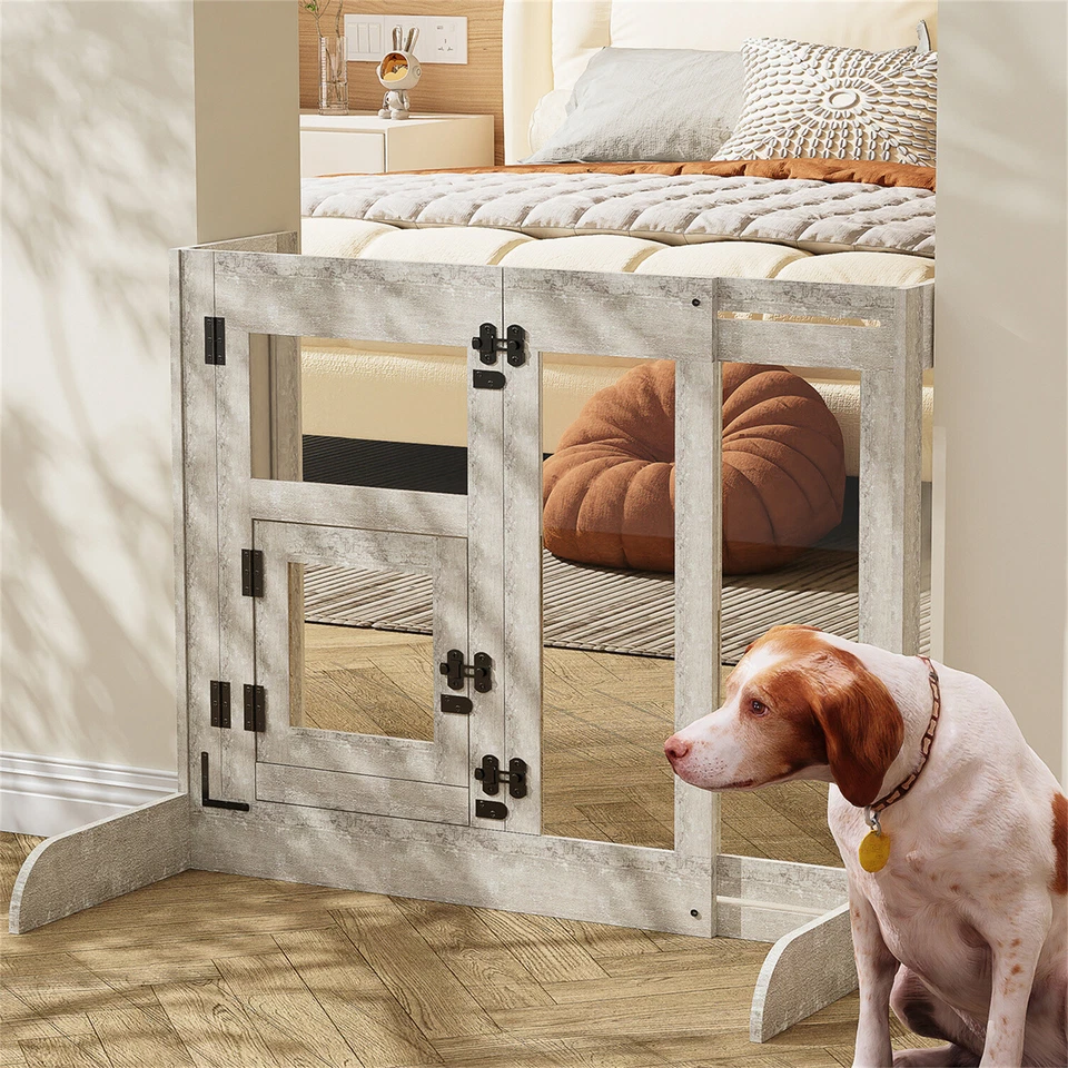 Türschutzgitter Absperrgitter ohne Bohren Erweiterbar Türgitter für Hunde Katzen - Bild 3 von 4