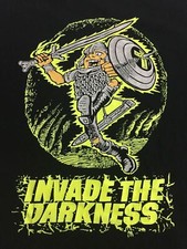80s 90s Vtg L T-Shirt Large USA made Warlords of Yar Gamer Invade Gauntlet 