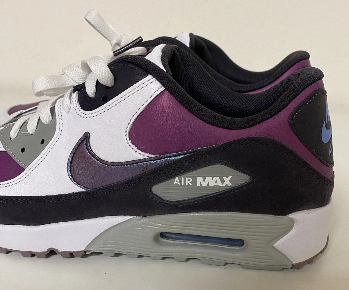 Nike Air Max 90 G NRG Mens Sz 9.5 White Cave Smoke Purple Golf Shoes DQ4128 155
