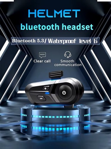 Cuffie Auricolari bluetooth interfono casco motocicletta moto con microfono hh - Zdjęcie 2 z 21