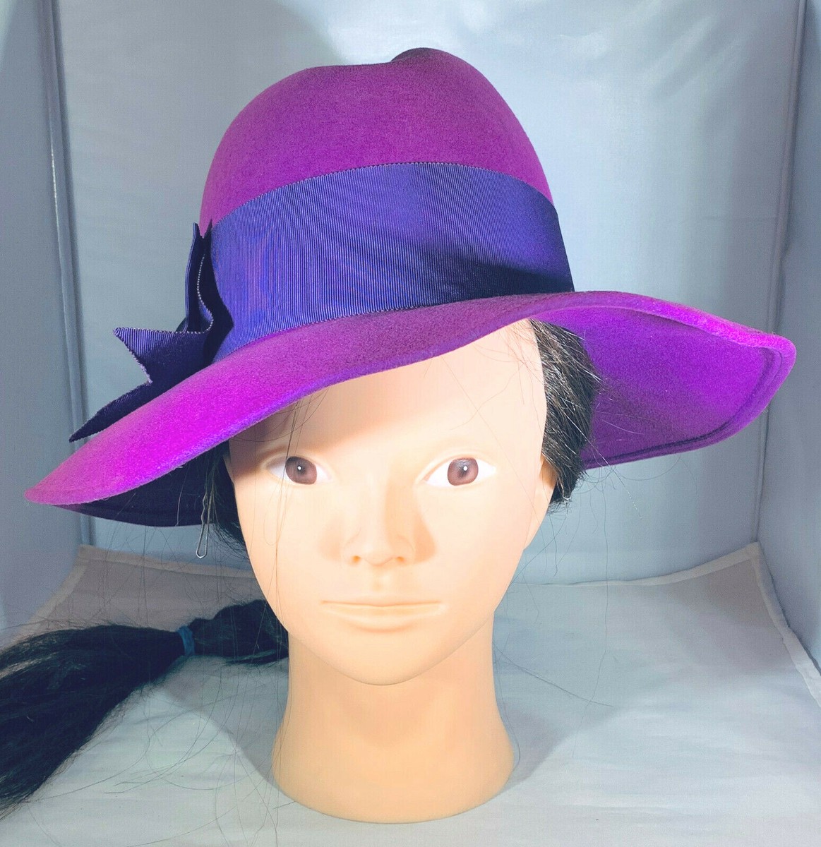 Frank\'s Girl vintage hat Accessories | Vintage Franks Girl Frank Olive Brown Wool Hat  main image 3