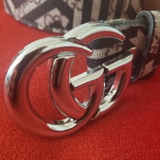 Gucci Interlocking G Belt Caleido Print GG Coated Buckle Canvas Size 50/125