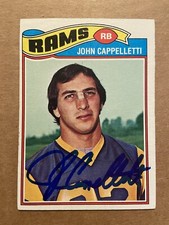 JOHN CAPPELLETTI (PENN STATE HEISMAN) Signed RC 1977 Topps #108 Autograph Auto