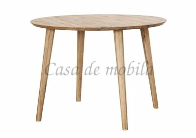 Massivholz Esstisch rund 120cm Wildeiche massiv geölt Eßzimmer-tisch holz Küchen