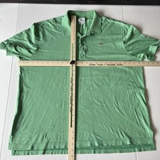 Lacoste Polo Shirt Mens Size 8 Green 3XL But Runs Small See Measurements 