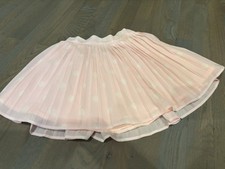 NEW Janie and Jack girl SPRING SUMMER pink white polka dot pleated skirt 6