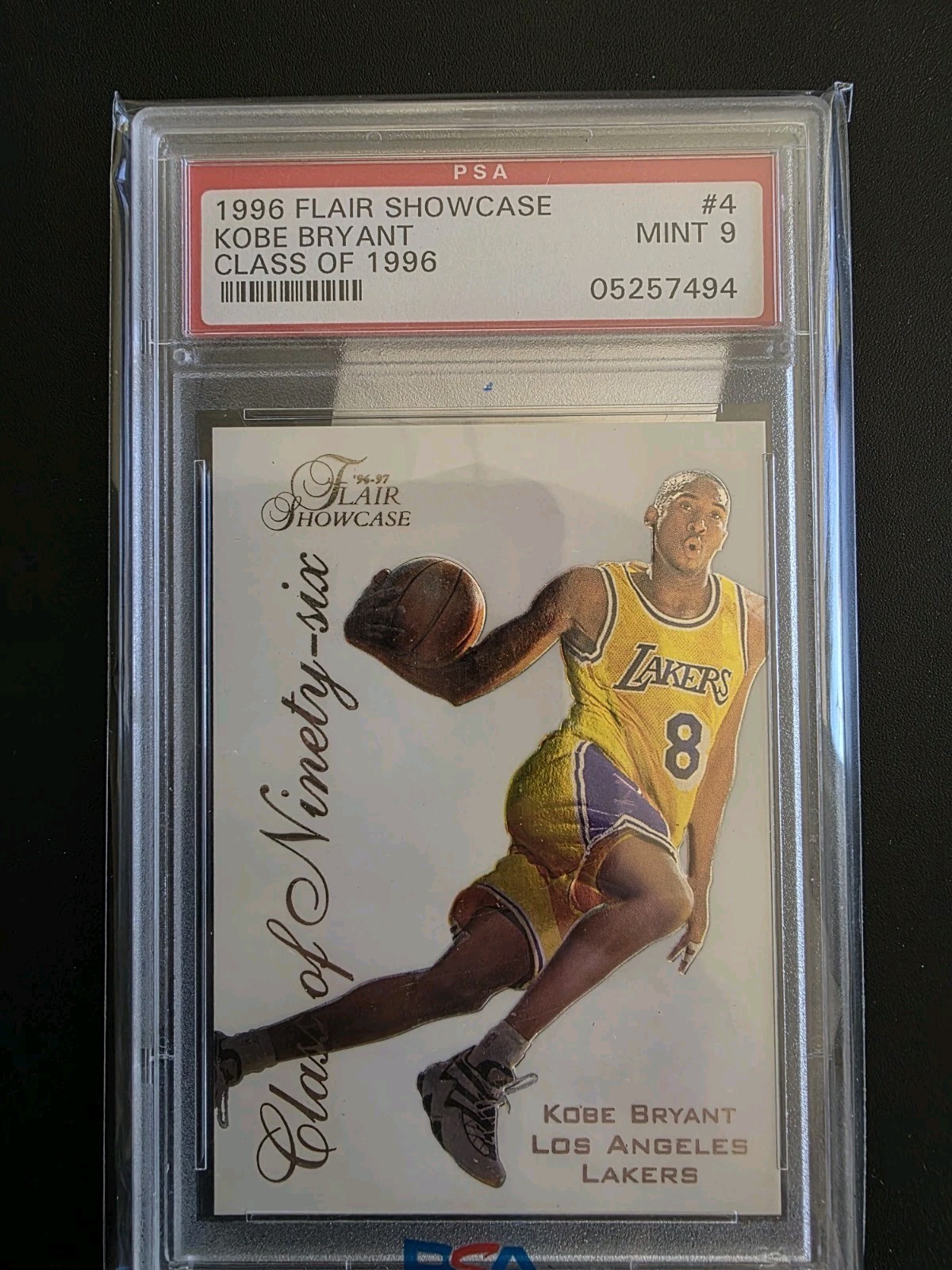 Kobe Bryant 1996 Flair Showcase #4 Class of '96 Price Guide