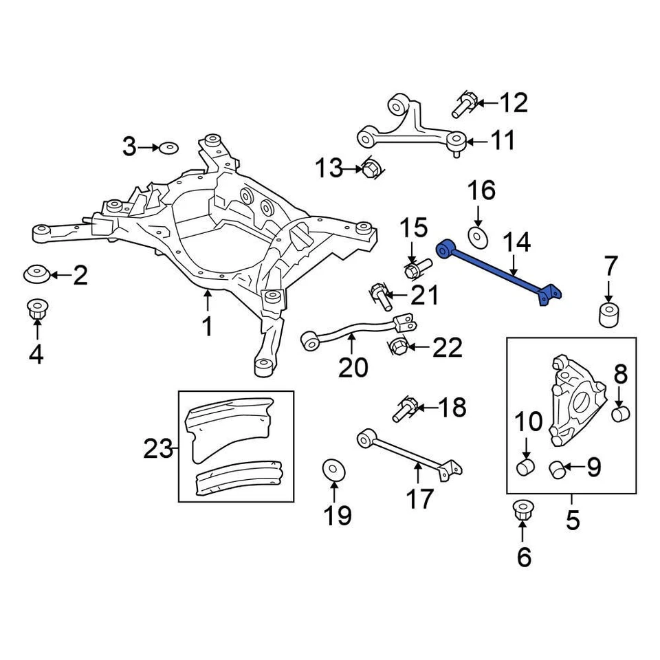 For Nissan GT-R 09-24 Nissan Rear Lower Forward Suspension Control Arm Foto 2 de 2