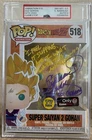 Graded Funko Pop! 518 DragonBall Z Super Saiyan 2 Gohan Glow in the Dark PSA 8.5