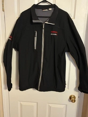 NISSAN Nismo Full Zip Jacket Size XL/Extra Large Men Pre Owned Clique Black Logo - product listing photo