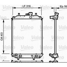 Radiateur Daihatsu CUORE