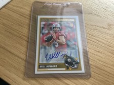 2025 Score - Rookies Will Howard #3 Signatures (AU, RC) steelers