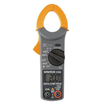 Kewtech KT200 Stromzange. 400A AC, 0,01A Auflösung, CAT III