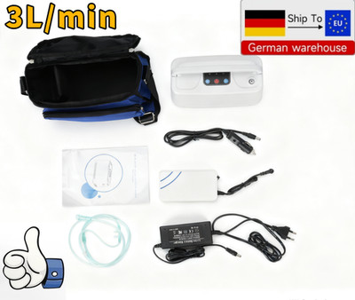 3L Tragbare Oxygen Konzentrator Sauerstoffkonzentrator Sauerstoffgerät 220V DE