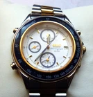 Vintage Seiko Quartz Chronograph SQ100   7T32-6b5a  boxed A/F