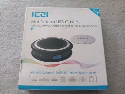 Multifunction Usb C Hub With Hdmi/vga/ Usb 3.0 ND TF/SD CARD READER 