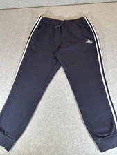 Adidas Sweatpants Men Large Navy Sweatpants Joggers Fleece Soccer Track Athletic