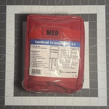 MEDIC RED Elite First Aid MOLLE Tactical Medical IFAK Trauma Kit - NEW