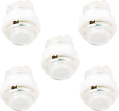 5X 24Mm Full Color LED Illuminated Push Button Built-In Switch 5V Buttons for Cl