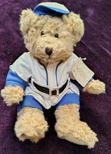 Russ Berrie Plush Dressed Baseball Player or Bears from the past Stuffed 8"