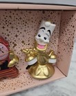 NEW Disney Princess Hand Painted Cogsworth & Lumiere Salt & Pepper Shaker Set — photo 2