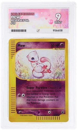 ACE 9 Mew Reverse Holo 19/165 Expedition Ace Label Graded Card