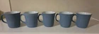 Pyrex Vintage Blue Mugs Lot Of 5