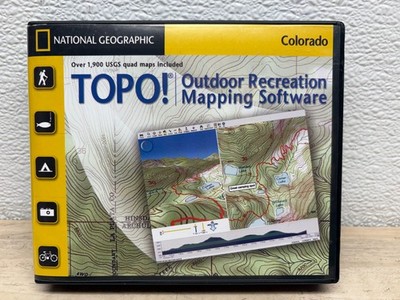 Topo National Geographic Colorado Mapping Software 7 CD Set