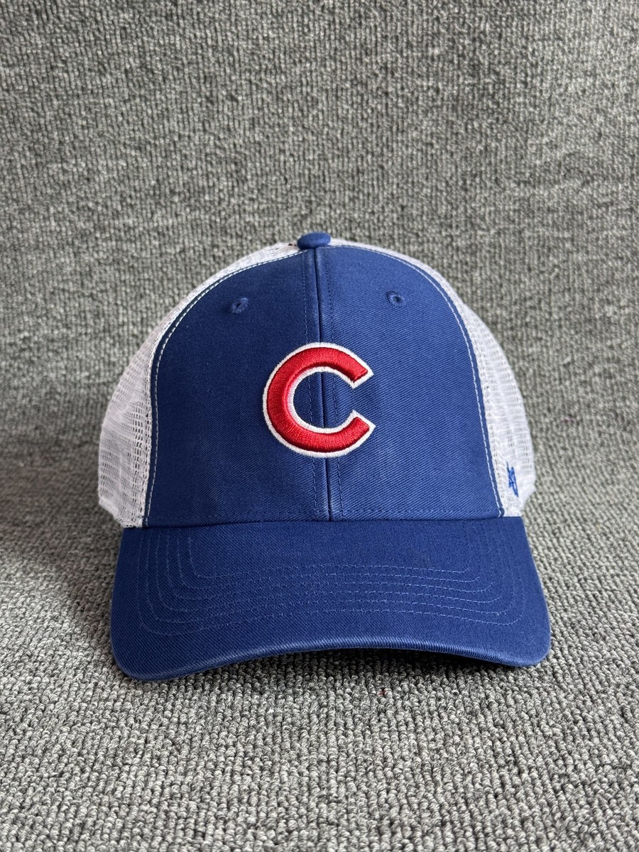 47 Brand Chicago Cubs Trucker Snapback Blue White One Size Hat