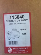 BELL & GOSSETT 115040 SDG-2-1/2 SUCTION DIFFUSER MECH CPLG 2-1/2×2-1/2 GROOVED