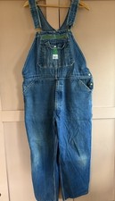 Vtg Liberty Men's Overalls 42 x 30 Distressed Work Wear Carpenter Utility Bibs