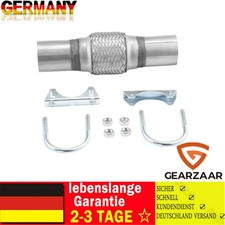 FLEXROHR 45x100mm / 210mm + 2x SCHELLE für AUDI FIAT OPEL RENAULT SEAT SKODA