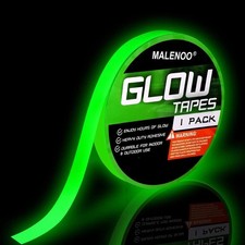 0.5 Inch X 16FT Glow in the Dark Tape Lasting Bright for Green Neon Tape, Waterp
