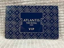 Atlantis The Royal Dubai VIP Zimmer Schlüsselkarte Sammlerstück Hotel Erinnerungsstücke