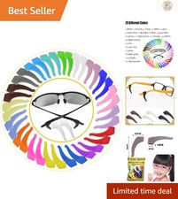 Comfortable Silicone Eyewear Retainers in 20 Vibrant Colors - Fits All Ages