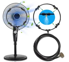10 Pack Fan Misting Ring Kit 16" Diameter Outdoor Cooling System 9.85ft Hose NEW