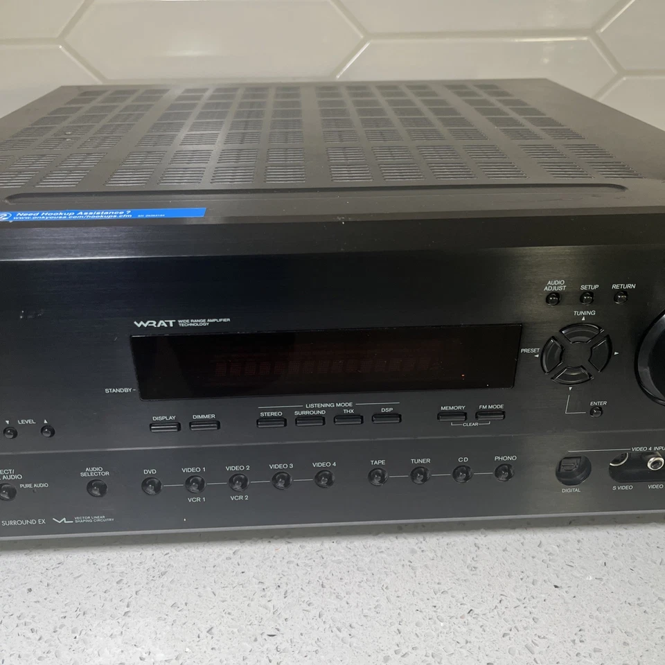Onkyo TX-SR701 6.1 Channel 600 Watt Home Theater AV Receiver Amplifier TESTED - Image 3 of 4