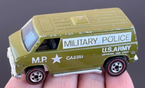 Vintage Hot Wheels Redline 1976 Olive Khaki Kooler Super Van - All Original! NR!