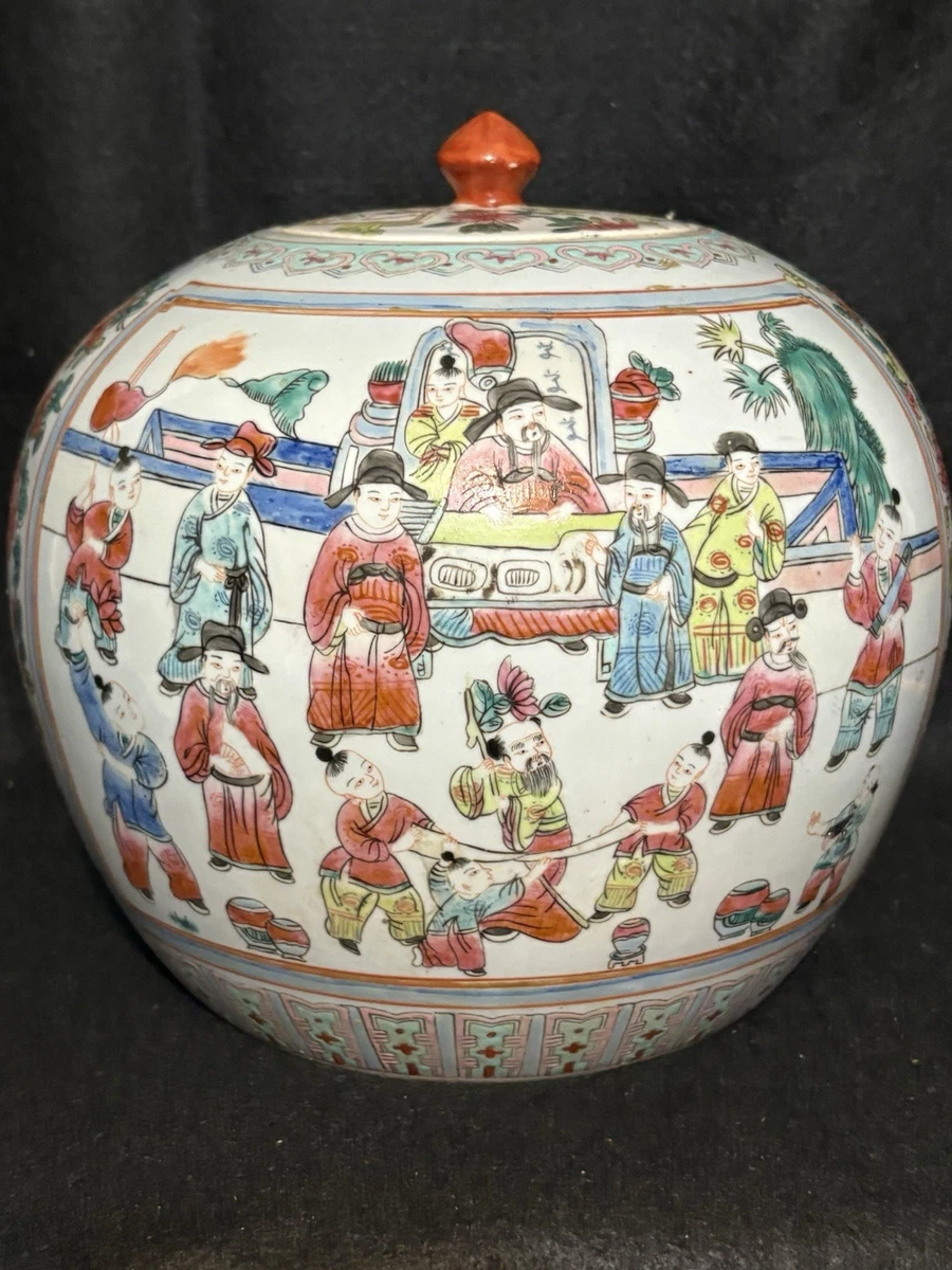 粉彩玫瑰JAR 在中国古董花瓶| eBay