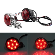 Motorcycle LED Rear Stop Brake Tail Light Lamp For Cafe Racer Bobber Chopper
