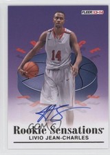 2013-14 Fleer Retro 1992-93 Rookie Sensations Livio Jean-Charles #RS-16 Auto 9cb