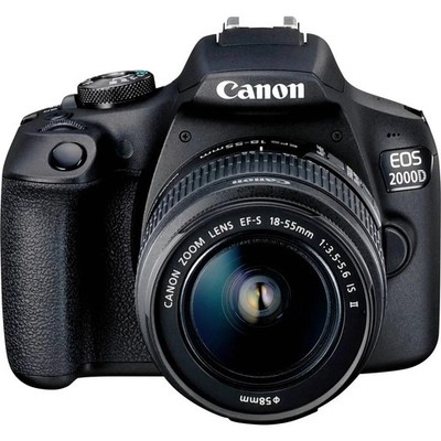 Canon EOS 2000D Digitalkamera SLR Kamera 24.1 MPix Fotokamera Schwarz