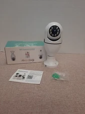 Wifi Panorama Camera Light Bulb 360 Wireless Security Pre-Owned 