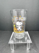 Peanuts Worldwide LLC Autumn 2019 Drinking Glass “I’m Hooked On Autumn”